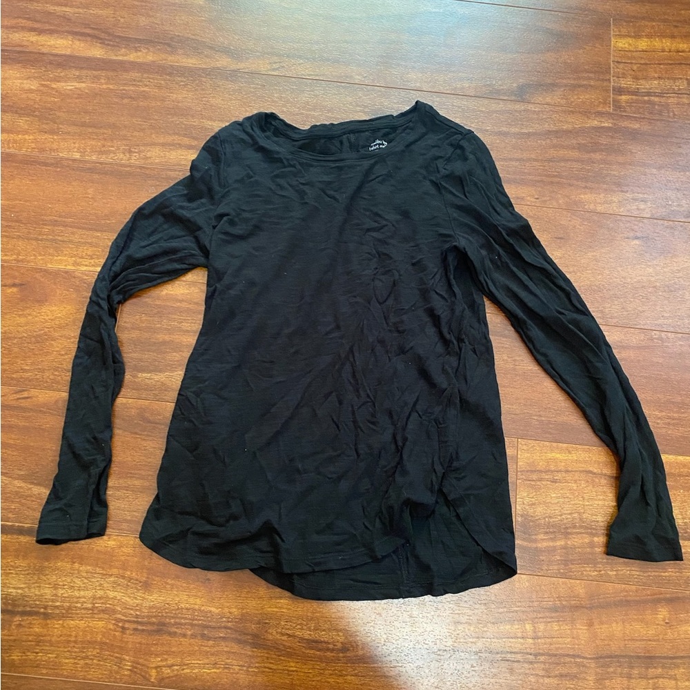 Plain black long sleeve